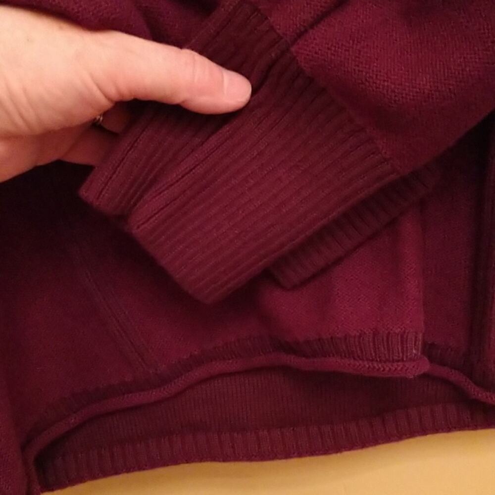 NWT Eddie Bauer Plumwine Mt Shasta Hoodie Sweater size Small - Picture 7 of 8